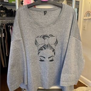 #25: SHEIN Curve Gray Cozy Sweatshirt